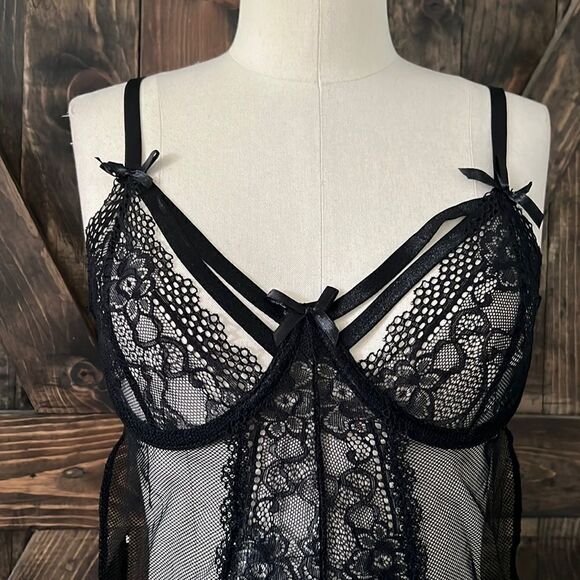 Seven till midnight strappy teddy lingerie One Size - Picture 2 of 8